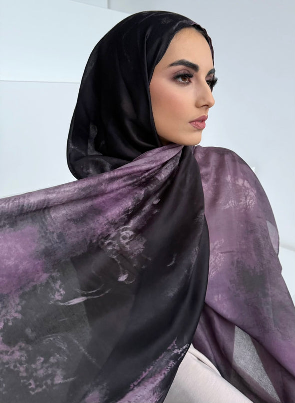 Tie Dye Modal Hijab - Mystic