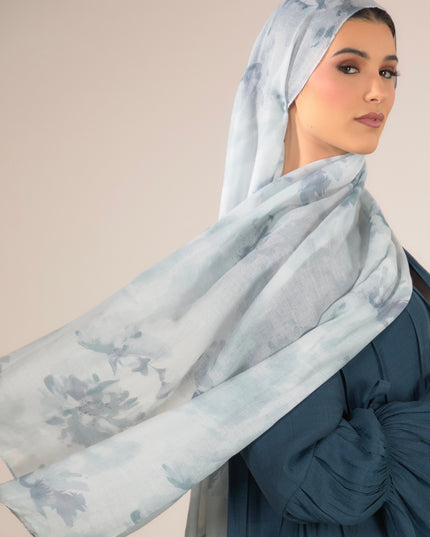 Tie Dye Modal Hijab - Sky