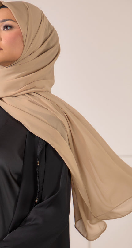 Chiffon Hijab - Stone