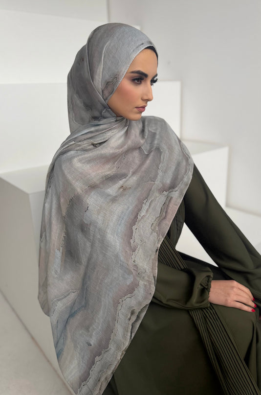 Tie Dye Modal Hijab - Ocean