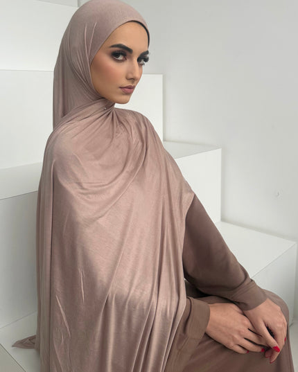 Maxi Jersey Hijab - Nude