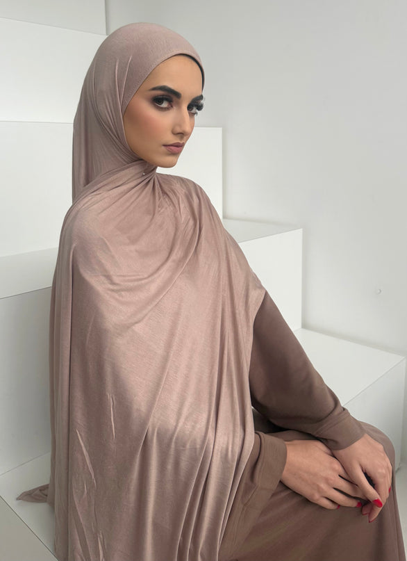 Maxi Jersey Hijab - Nude