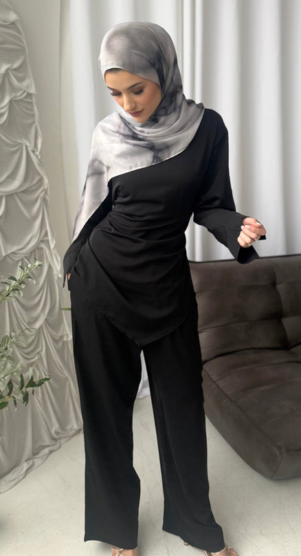 Nidha Co-ord Set - Black