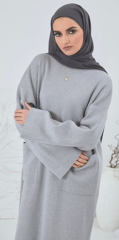 MODEST JUMPER GREY DRESS