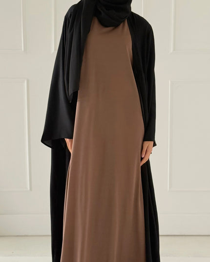 Essential Sleeveless Slip Dress - Mocha