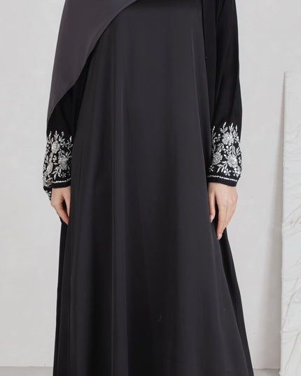 Satin Sleeveless Slip - Black