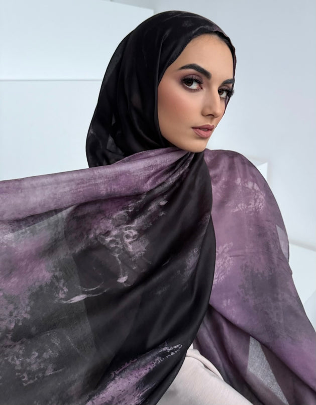Tie Dye Modal Hijab - Mystic