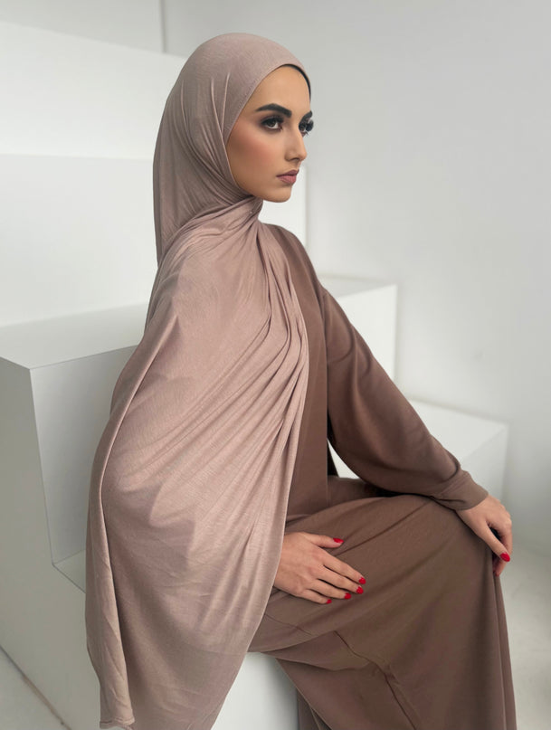 Maxi Jersey Hijab - Nude