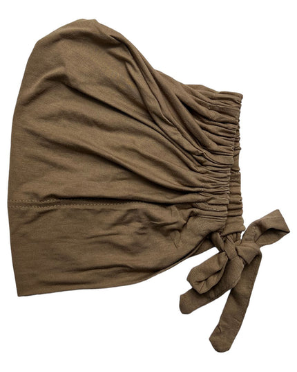 Tie-Back Hijab Under Cap - Mocha