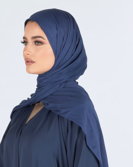 Maxi Jersey Hijab - Navy