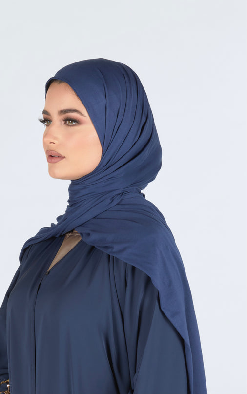 Maxi Jersey Hijab - Navy