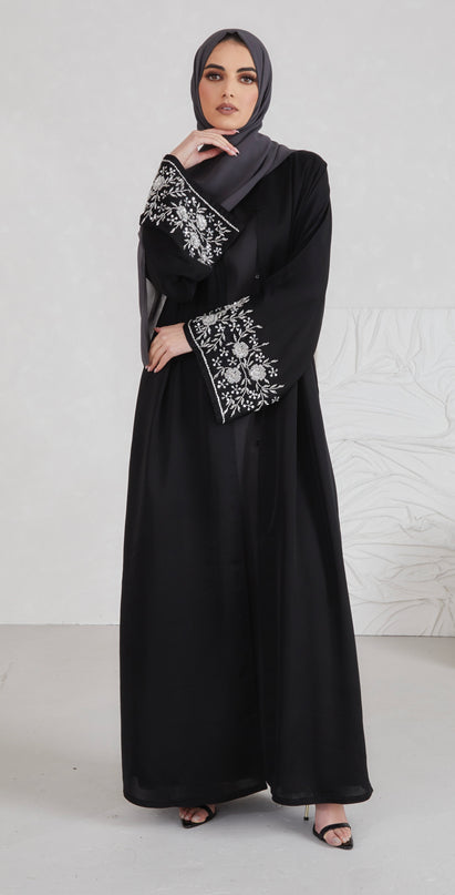 Haya Embellished Sleeve Abaya