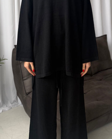 Casual Co-ord Set - Black