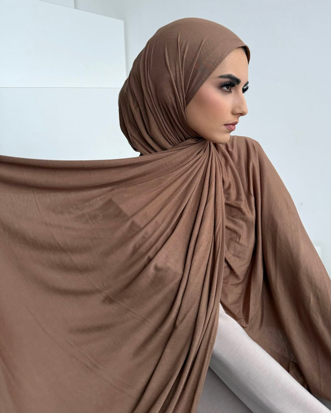 Maxi Jersey Hijab - Taupe