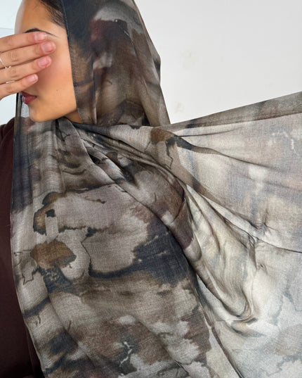 Tie Dye Modal Hijab - Woods