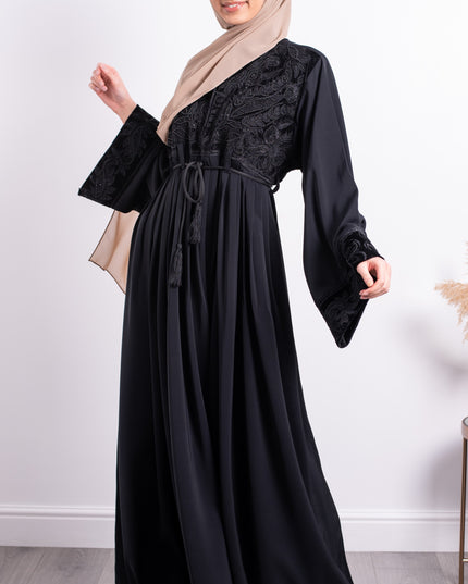 Aaliya Collections Mia Velvet Embroidered Abaya