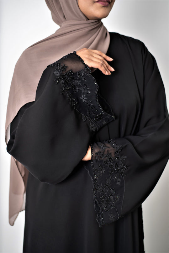 Aaliya Collections Aamna Lace Abaya